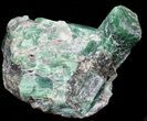 Beryl (Var: Emerald) Crystal Cluster in Biotite - Bahia, Brazil #44122-1